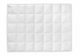 Kołdra puchowa 70% 135x200 Basic+ ciepła 1400g biała