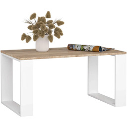 Elior Skandynawski stolik kawowy biały + dąb sonoma