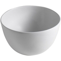 DOME umywalka ceramiczna nablatowa wysoka, Ø 45,5cm, biały