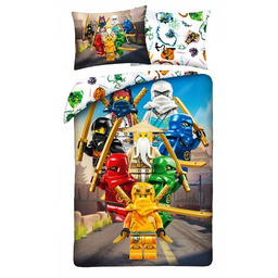Pościel Bawełniana 140x200 Lego Ninjago Oryginalna