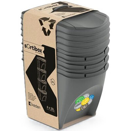 PROSPERPLAST Kosz na śmieci Sortibox IKWB25S4-405U (4x25l) Szary
