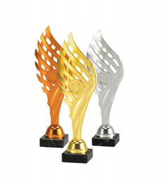 Zestaw statuetek, trofeum, puchar 3 miejsca - komplet