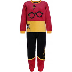 Trzykolorowa, ciepła, welurowa piżama Harry Potter