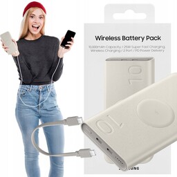Powerbank Samsung Bezprzewodowe Ładowanie Qi EB-U2510XUEGEU Pd 3.0