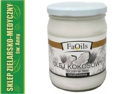 OLEJ KOKOSOWY 500ml TŁOCZONY NA ZIMNO NIERAFINOWANY