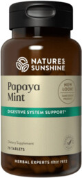 Papaya Mint, Nature''s Sunshine, 70 tabletek
