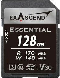 Exascend EX128GSDU1-S Essential - karta SDXC 128GB, UHS-I,