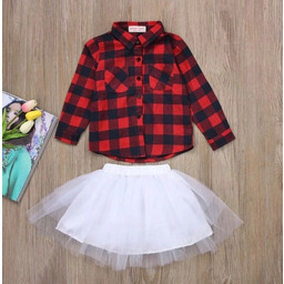 Spódniczka Tutu Tiulowa Tiul Biała dla dziewczynki koszula