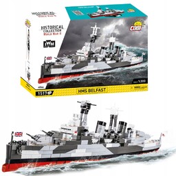 Klocki Cobi 4844 Okręt Krążownik Hms Belfast Imw