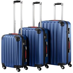 VOYANO Zestaw walizek Madera 51/60/70 cm Granatowy