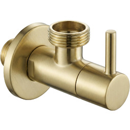 Rea Zawór kątowy 1/2" x 3/4" Złoty szczotkowany