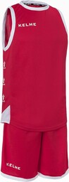 Kelme 80803 zestaw do koszykówki, mężczyźni, czerwony/biały, L