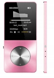 Odtwarzacz MP3 T1 Ebook 16GB Różowy Nowy Model