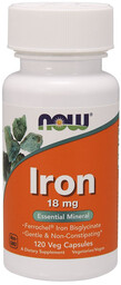 NOW Iron 18mg 120vegcaps