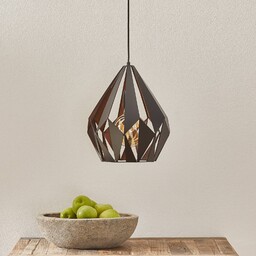 EGLO Lampa wisząca Carlton, możliwość ściemniania, czarny, salon