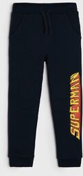 Sinsay - Spodnie dresowe jogger Superman - Granatowy