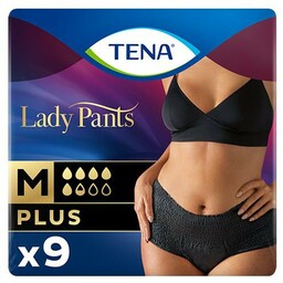 TENA Lady Pants Plus Noir M 75-105 cm,
