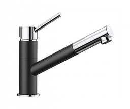 BLANCO 526174 Bateria KANO-S Silgranit-Look Czarny/Chrom