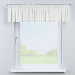 Lambrekin na taśmie marszczącej, biały, 130 x 40