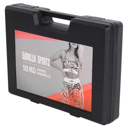 Hantelki gimnastyczne 10 kg z walizką