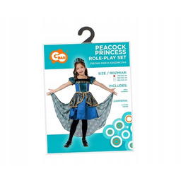 Strój Dla Dzieci Pawia Księżniczka Rozm. 110/120CM