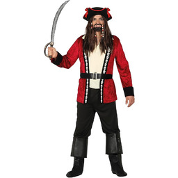 FIESTAS GUIRCA Męski kostium pirackiego kapitana na morzu
