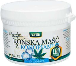Virde, końska maść chłodząca z konopiami i CBD,
