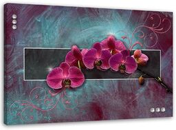 Obraz na płótnie, Orchidea kwiat różowy spa 3d