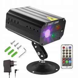 Laser Projektor Disco Reflektor Dyskotekowy Lampa Disco Imprezowy