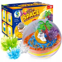 Zestaw Kreatywny Diy Hodowla Kryształów Kula Led Kosmonauta