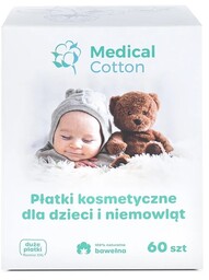 Medical Cotton Płatki kosmetyczne dla dzieci i niemowląt,