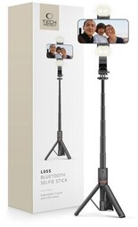 TECH-PROTECT Uchwyt selfie L05S Wireless Tripod&Led Light Czarny