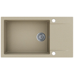 Zlewozmywak granitowy FORT piaskowy beżowy z ociekaczem