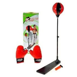 Rękawice bokserskie z gruszką na podstawie