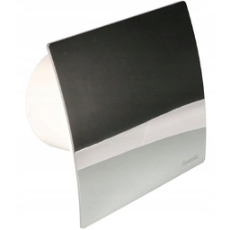 WENTYLATOR ŁAZIENKOWY DOMOWY FI 100MM PANEL CHROM