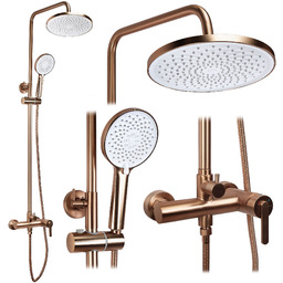 Rea Zestaw natryskowy Rea Ontario Miedź Szczotkowana