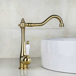 bateria umywalkowa retro SYLVANIA złota - złoty