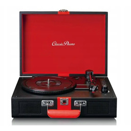 Gramofon paskowy Lenco TT-110 Bluetooth Aux Czarno-Czerwony