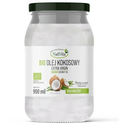 NatVita Bio Olej Kokosowy Extra Virgin, 900 ml