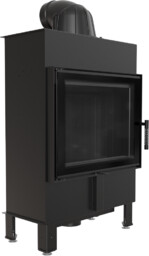 Kominek powietrzny stalowy KRATKI LUCY SLIM 8 kW