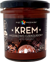 Krem migdałowo-czekoladowy bez dodatku cukrów bezglutenowy (KETO) 300