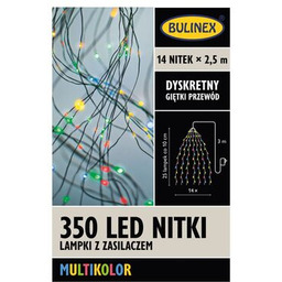 Lampki choinkowe Nitki 350 LED multikolor 14 szt.