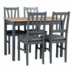 Zestaw stół i 4 krzesła drewniane MAX 2