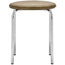 House Doctor - Taboret Comma khaki Poliester Wysokość