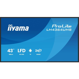 iiyama Płaski ekran LH4364UHS-B1AG 43 cale LCD UHD