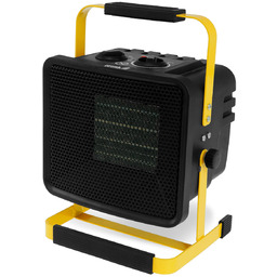 Nagrzewnica elektryczna PTC 2,0kW, kwadratowa, czarna, stojak DEDRA