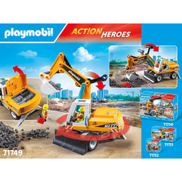 Zestaw Playmobil 71749 Action Heroes. Wielka koparka