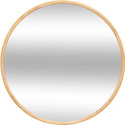 Atmosphera Lustro ścienne KIM w drewnianej ramie, Ø