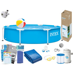 Basen Intex 244x51 Ogrodowy Stelażowy 28205 13w1