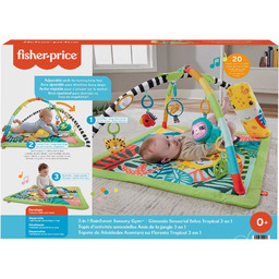 Fisher-Price Mata edukacyjna 3 w 1 Las tropikalny